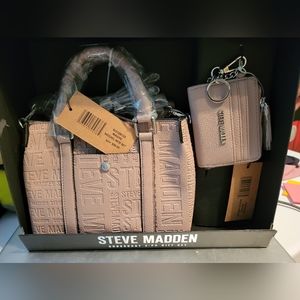 STEVE MADDEN HAND BAG WITH SMALL WALLET
